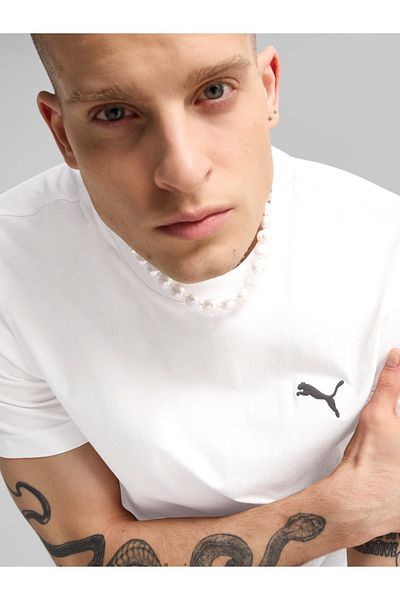 Puma Essential Logo Print Round Neck T-Shirt