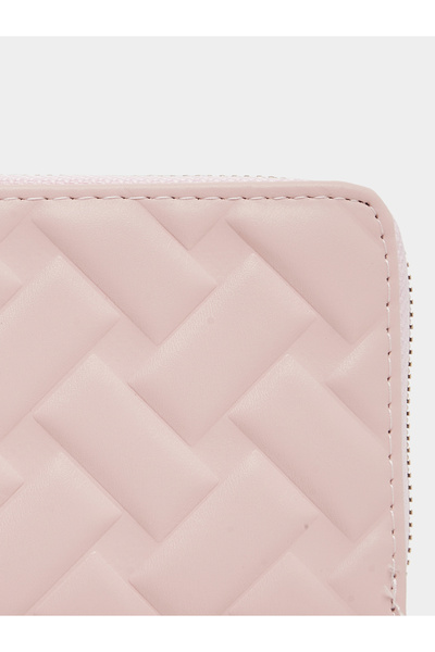 Styli Quilted Zip Around Wallet