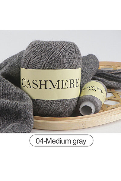 Choice19 04-Medium gray 3Pcs mere Wool Yarn Hand-knitted Yarn Crhet Threads Y...