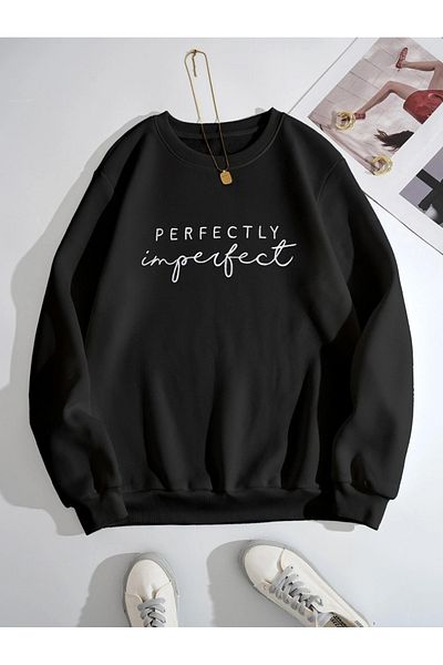 Kotty By Styli Slogan Print Round Neck Sweatshirt