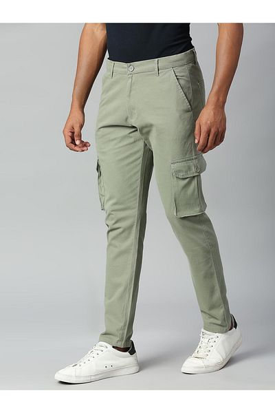 Dennis Lingo By Styli Tapered Fit Cotton Cargos Trousers