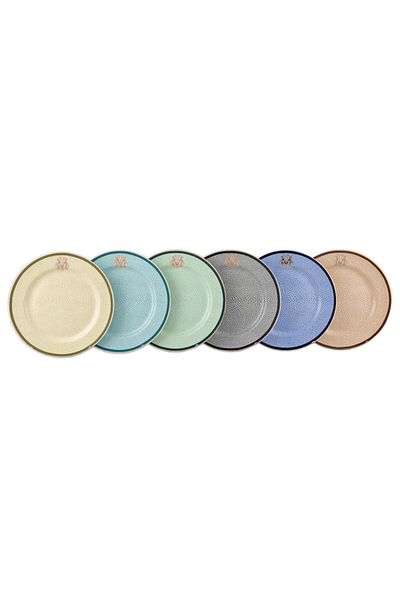 Mikasa Moor Micasa Pattern 6-Piece Cake Plate Set 20cm