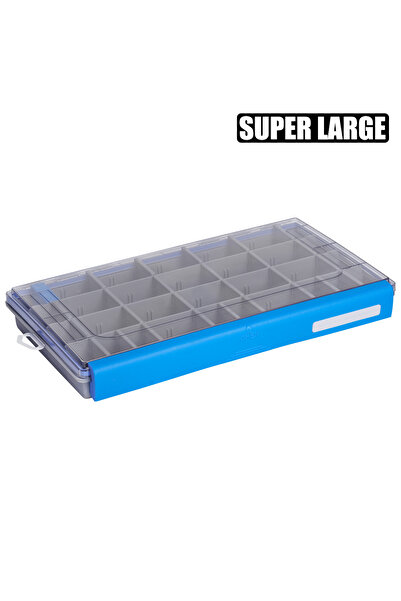 Choice صندوق أدوات صيد كبير جدًا مقاوم للماء باللون الأزرق، صندوق تخزين أدوات...