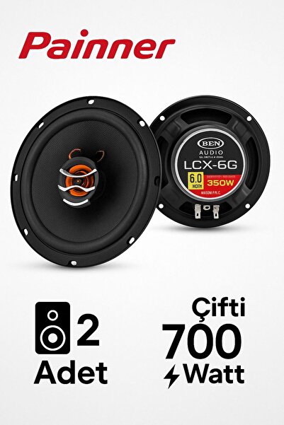 Painner Ben Audıo Çifti 700 Watt 16 Cm Araba Oto Hoparlör Tweeter'lı Kutu Içeriği 2 Adet