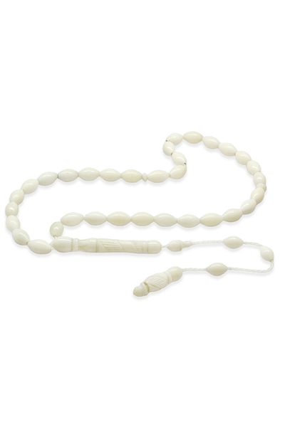 Tesbihane Barley Cut Camel Bone Rosary - System and Wrist Length