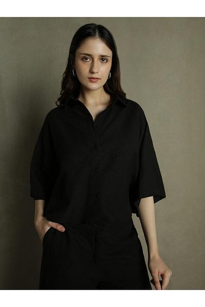 Dennis Lingo By Styli Solid Collared Shirt