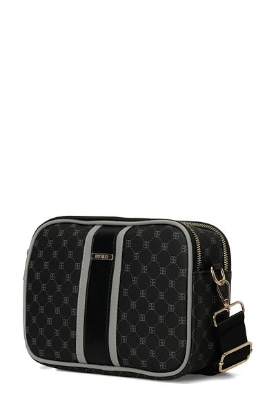 Butigo Dámska crossbody kabelka Mng Serit Dty Cprz 4Pr čierna