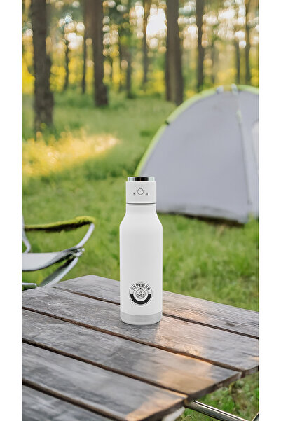 Esperro Bluetooth Hoparlörlü Paslanmaz Çelik Beyaz Termos 500 Ml, Bt60