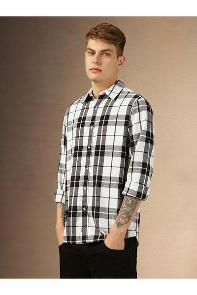 Dennis Lingo By Styli Checked Long Sleeves Casual Shirt