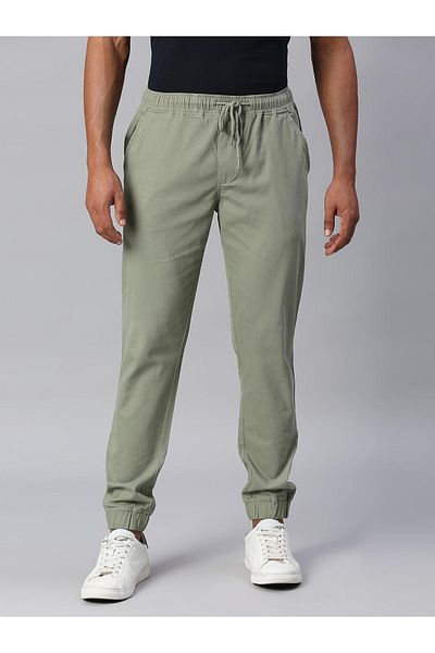 Dennis Lingo By Styli Cotton Tapered Fit Joggers Trousers