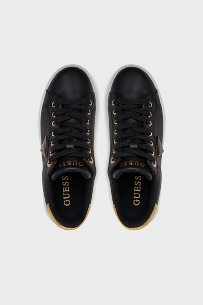 Guess DENESA12 Kadın Siyah/Sarı Sneaker FLJD12LEA12-BLKGO