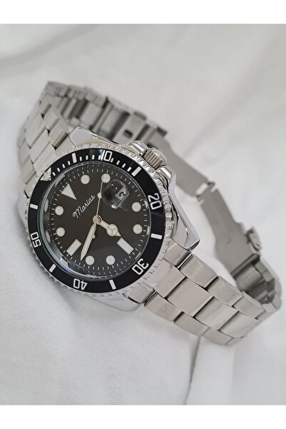 Marlas Waterproof Men's Wristwatch with Steel Cord