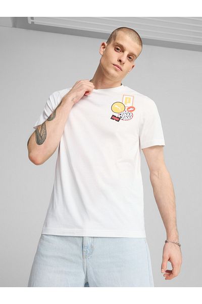Puma Graphic Print Round Neck T-Shirt