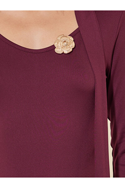 Take Two By Styli Solid Tie-Up Neck A-Line Maxi Dress