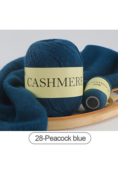 Choice6 28-Peacock blue 3Pcs mere Wool Yarn Hand-knitted Yarn Crhet Threads Y...