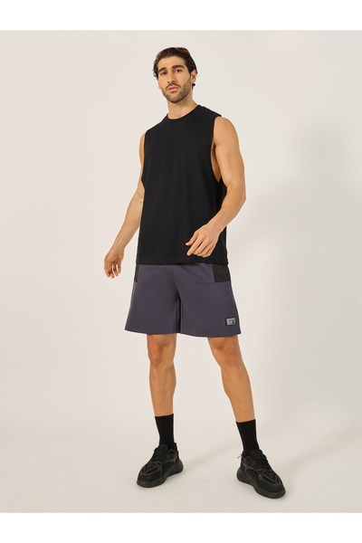 Styli Graphic Back Print Drop Armhole Sleeveless T-Shirt