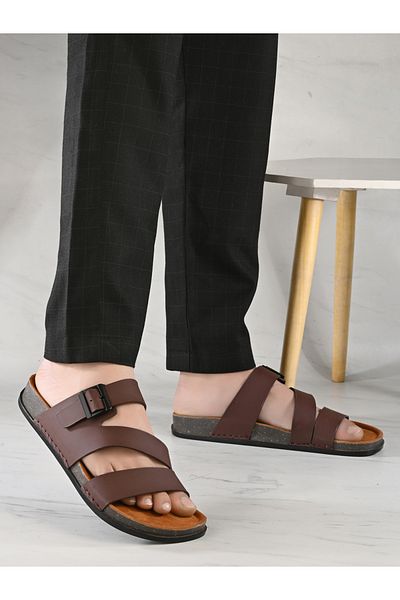 Styli Platform Sole Double Band Buckle Detail Sandals