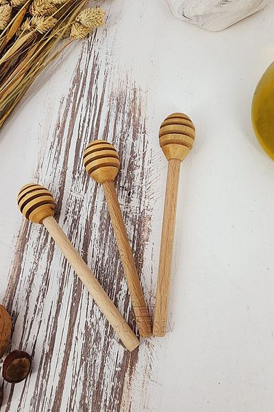 MONTESEV Wooden Board Serving Honey Jam Spoon Kitchen Spoon Set Wooden Spoon