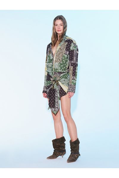 Sagaza Studio SS6026 МИНИ РОКЛЯ С РОЗОВИ РИЗИ TYRA TYPE FORM