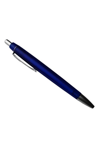 PIX Set 5 bucati, Pix Clasic, cu mina albastra, design simplu, clema metalica, Albastru