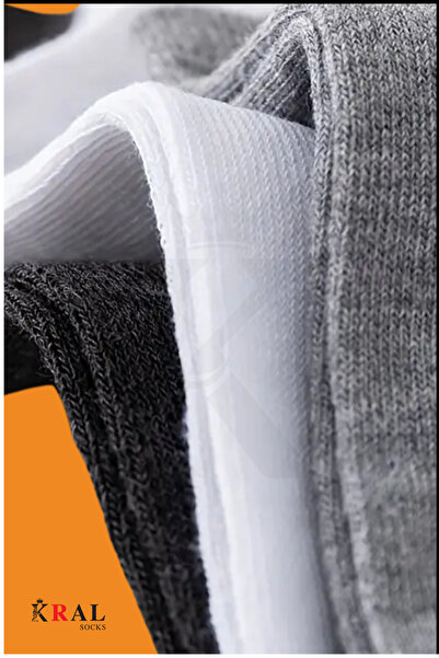 KRAL SOCKS Women - Men (20 Pairs) Plain Pattern Economical Ankle Length Booties Socks