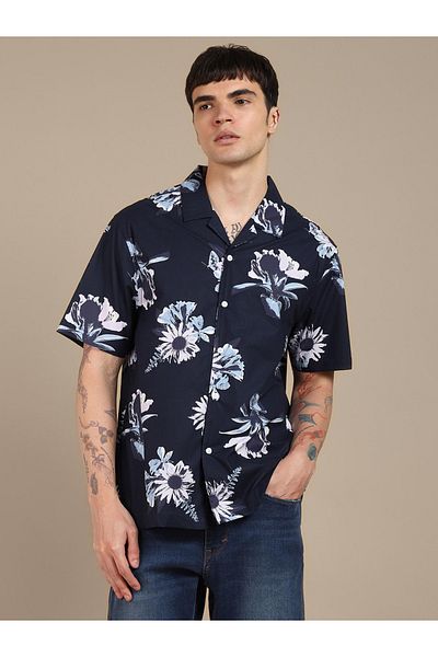 Dennis Lingo By Styli Button-Down Collar Printed Casual Shirt