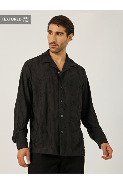 Styli قميص مريح بقصّة مريحة وياقة منتجعية