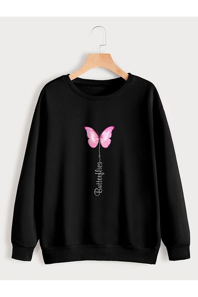 Kotty By Styli Graphic Print Round Neck Sweatshirt