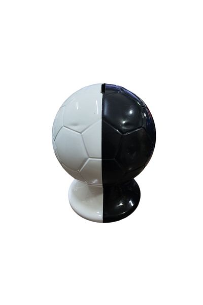 Ayver Colorful Plastic Fan Money Box Detachable Easy to Disassemble Toy Black-White 15 cm