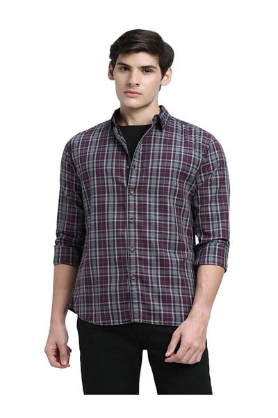 Dennis Lingo By Styli Checked Long Sleeves Casual Shirt