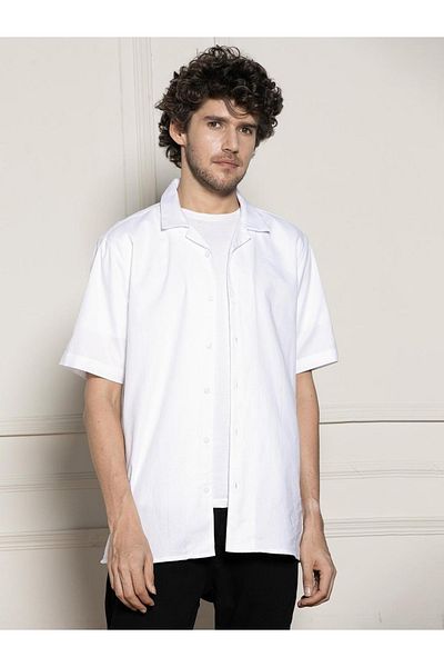 Dennis Lingo By Styli Plain Short Sleeve Casual Shirt