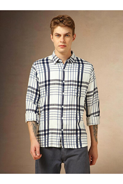 Dennis Lingo By Styli Checked Button-Down Casual Shirt