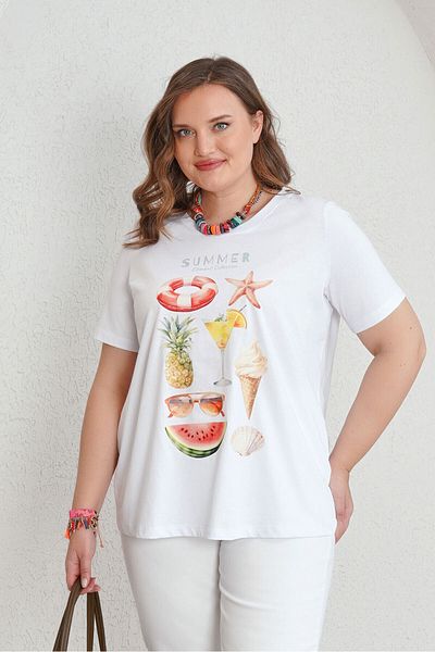 Büyük Moda Summer Printed Cotton Tee