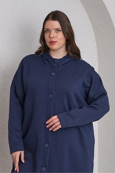 Büyük Moda TRICO CARDIGAN LUNG CU GLUGĂ