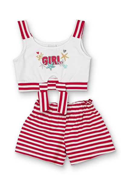 DPARİS Girl's Striped Suit