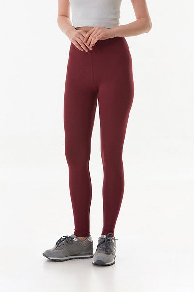 Fulla Moda High Waist Leggings with Elastic Waist