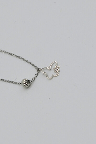 TAKIBOX Steel Minimal Butterfly Necklace