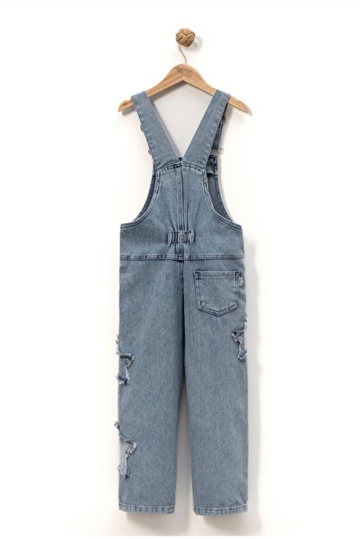 Ufuk Çizgisi KIZ ÇOCUK 5-8 YAŞ YILDIZ DETAYLI KOT SALOPET