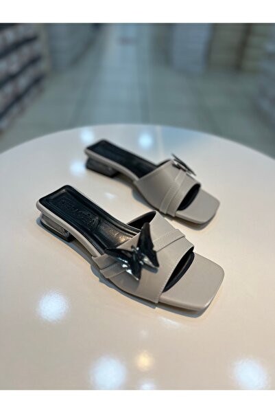 Hacıoğlu Ayakkabı Serrace Material importat Papuci cu toc scurt pentru femei ...