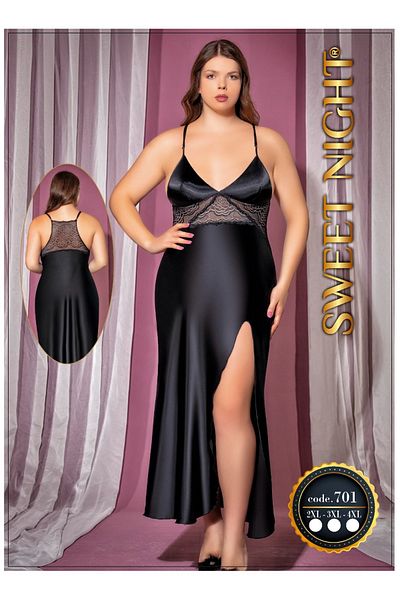 SATTENS Plus Size Nightgown - 2XL 3XL 4XL Long Length Women's Nightgown