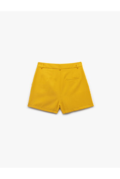 Koton Viskon Kumaş Pile Detaylı Cepli Mini Şort