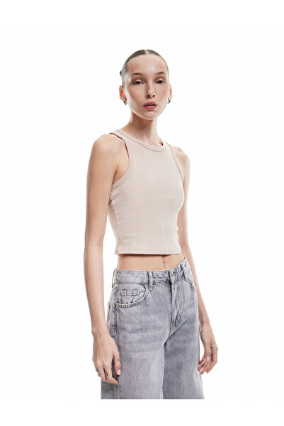 Koton Αμάνικο Crew Neck Slim Fit Camisole Basic εσώρουχο