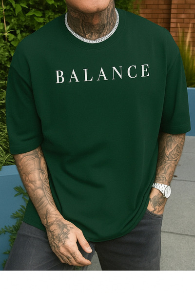 Gollinger Ανδρικό μπλουζάκι με στάμπα Balance, άνετη εφαρμογή και λαιμόκοψη π...