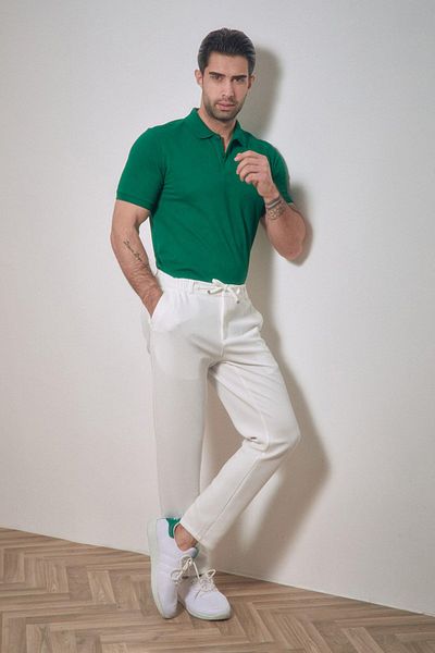 Fulla Moda Μπλουζάκι Basic Polo με γιακά