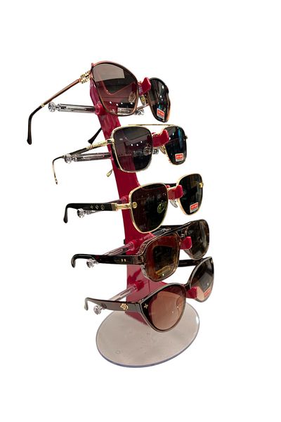 STAND MARKET 5 Capacity Fuchsia Sailing Model Glasses Stand
