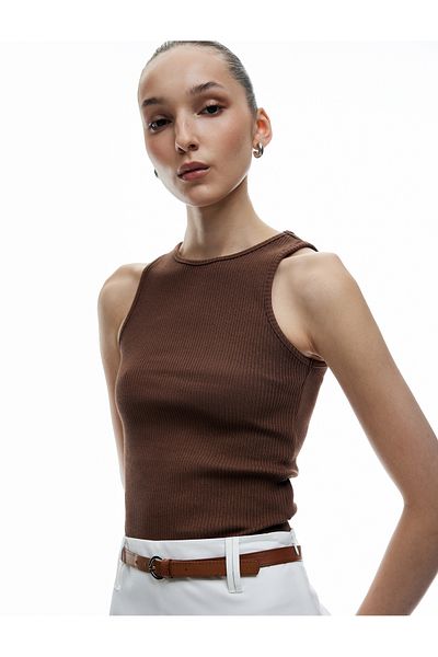 Koton Cotton Crew Neck Ribbed Undershirt