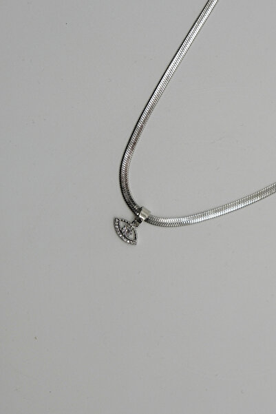 TAKIBOX Steel Italian Chain Eye Figure Necklace