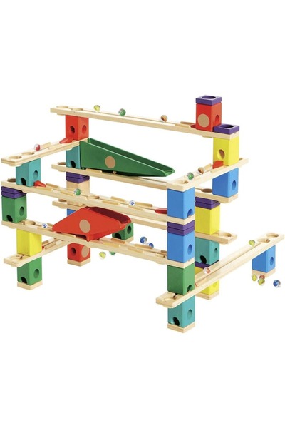 Hape Quadrilla Vertigo Ahşap Bilye Yarış Seti 134 Parça 4 Yaş ve Üzeri