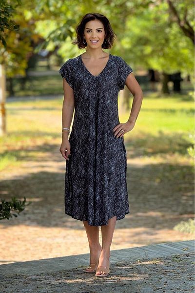 Nevin Kaya Moda Γκρι φόρεμα Afitap