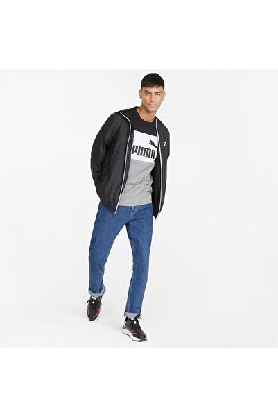 Puma Ess Solid Windbreaker - Μαύρο Ανδρικό Αντιανεμικό & Αδιάβροχο